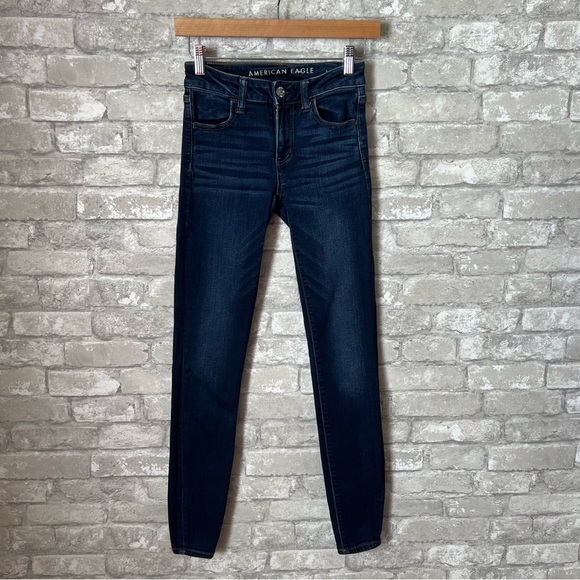 Bundle of Two American Eagle Outfitters Women Sizes 0 Long/Regular Jegging Jeans - Picture 10 of 16